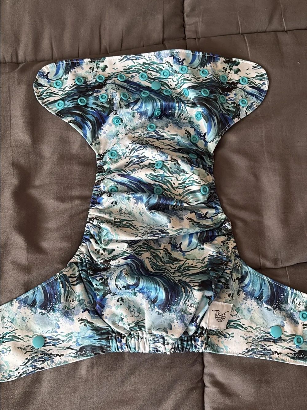 Unbranded Kids One Piece Reusable Cloth Diaper - Ocean Blue Bundle